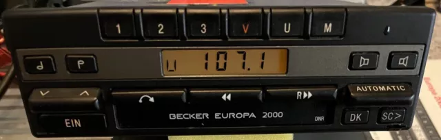 Mercedes Oldtimer Becker Europa 2000 BE1100 Cassette Autoradio Top