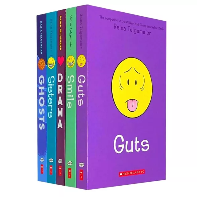 Raina Telgemeier 5 Books Set Collection Inc Ghosts, Sisters... | Raina Telgemeie