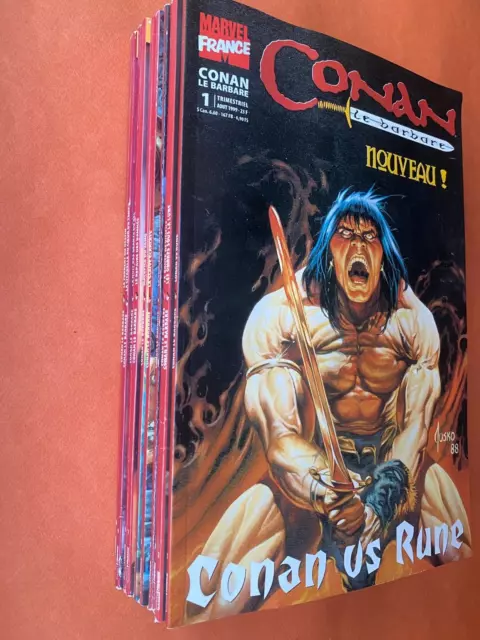 Rare  Serie Complete Conan Le Barbare 1 A 10 Marvel France 1999-2001 Quasi Neuve