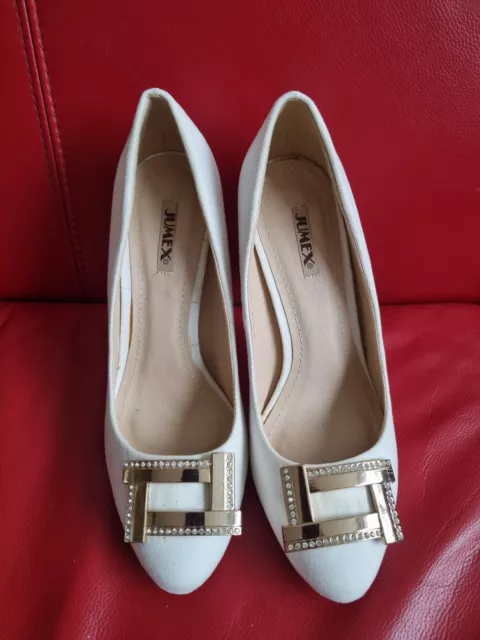 Brautschuhe 37,  NEU, ivory