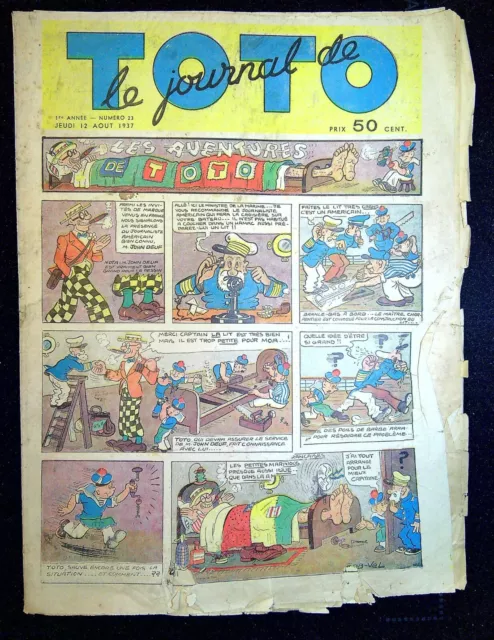 le journal de TOTO - 1er Année -  1937 - (Rob-Vel) N°23