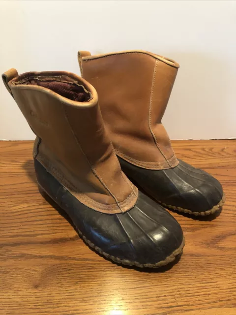 CABELAS WOMENS SIZE 7 Steel Shank Duck Boot Gum Shoes 82 0024 Slip