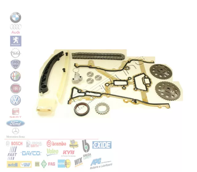 Kit Catena Distribuzione Opel Agila Corsa B C D 1.0 1.2 Astra H 1.4 Benzina 12Pz