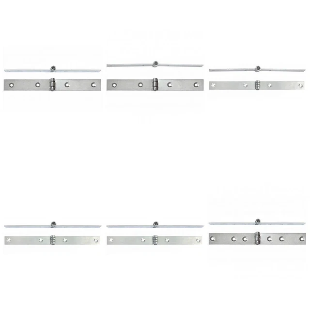 Lot de 10 charnières de meuble - Galvanisées - 60 x 45 mm - Jaune