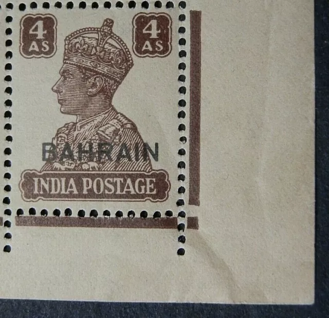 BAHRAIN 1942-45 KGVI SG47 4a. BROWN - CV £12 -  MNH