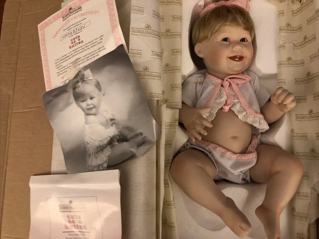 The Ashton-Drake Galleries Doll "Cute As A Button" Girl  -  COA