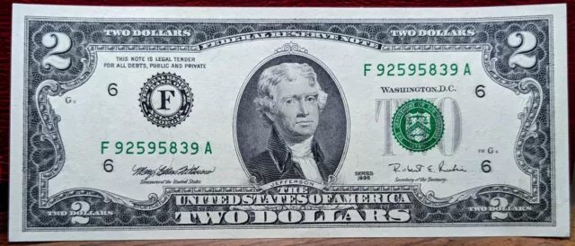 1995 $2 Atlanta F92595839A - Uncirculated - 28006