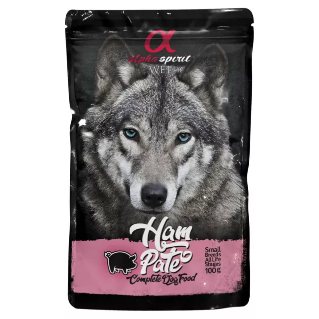 Alpha Spirit Ham Paté 100 g, Hundefutter, NEU