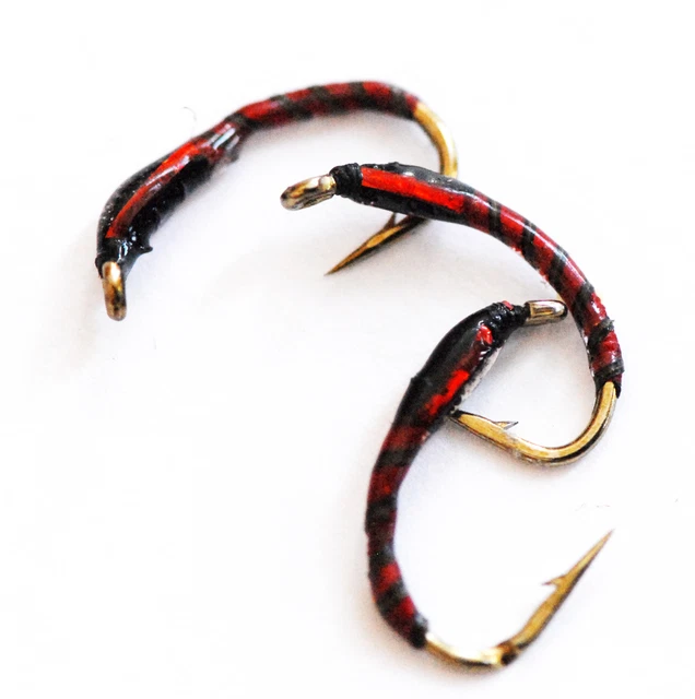 3 Buzzer Top Hat Per Pesca Alla Trota, Colore Rosso Mirage, Taglia 12, Esche Da Mosche Galleggianti UK