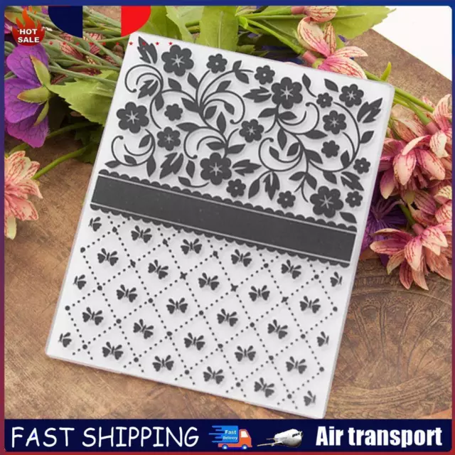 DIY Scrapbooking Plastic Embossing Template Folder Stencil for Album Card FR