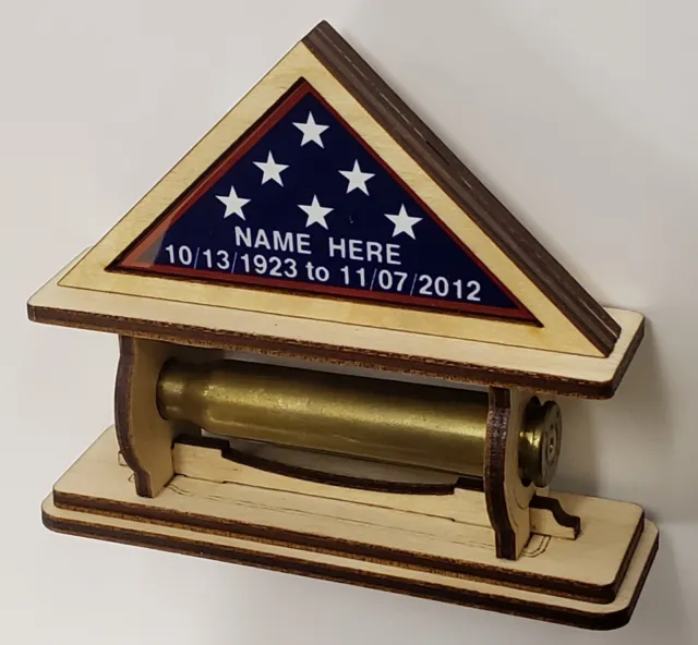 MARINE 21 GUN Salute Funeral Shell Casing Display Holder Gift $17.76 -  PicClick