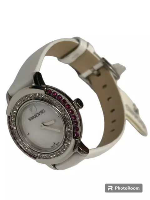 Orologio Donna Swarovski 5269221 pelle bianco acciaio donna woman nuovo original