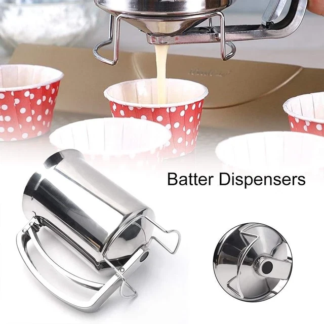 Batter Dispenser Pancake Cupcake Steel Stainless Baking Cupcakes Funnel Waffle