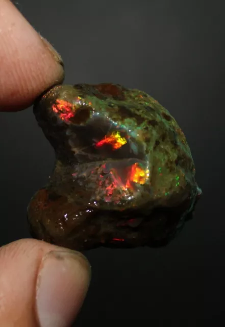 Natürlich Äthiopische Opal Rough Groß Lose Opal, Welo Feuer Roh 57.85 Karat