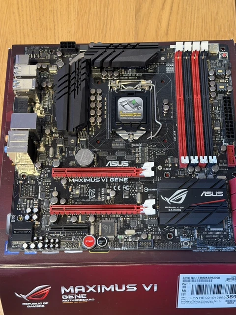 ASUS ROG MAXIMUS VI Gene Intel Z87 £140.00 - PicClick UK