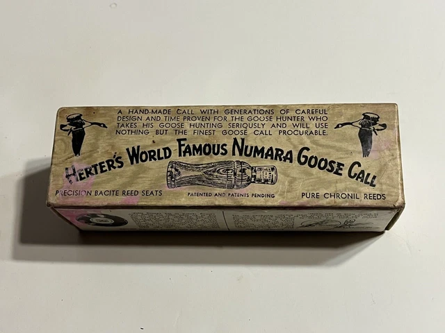 Herter's World Famous Numara Goose Call C-383 Original Box & Leather Carry Bag Herter's World Famous Numara Goose Call C-383 Original Box & Leather Carry Bag