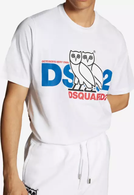 T-shirt Dsquared2 D2 x OVO T-Shirt bianca