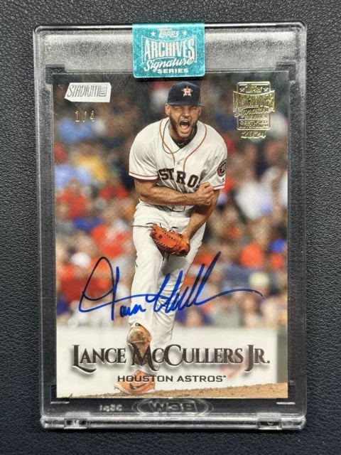 2024 Archives Signature Series Lance McCullers Jr Stadium Club Auto 🔥 SSP /4