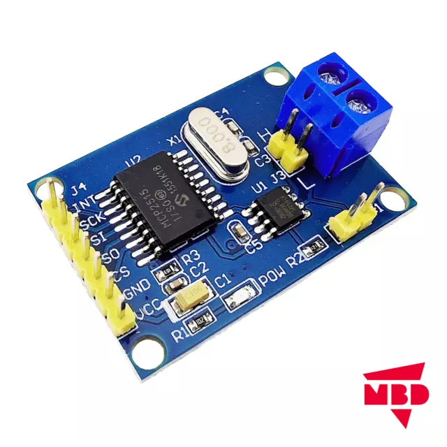 MCP2515 CAN Bus Modul Controller TJA1050 Transceiver 5V Arduino Raspberry Pi