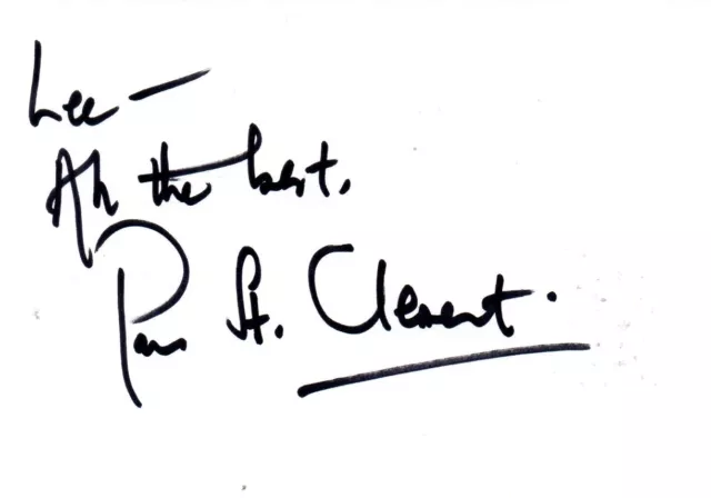 Pam St Clement Autograph - Eastenders - Signed 6x4 Page - AFTAL