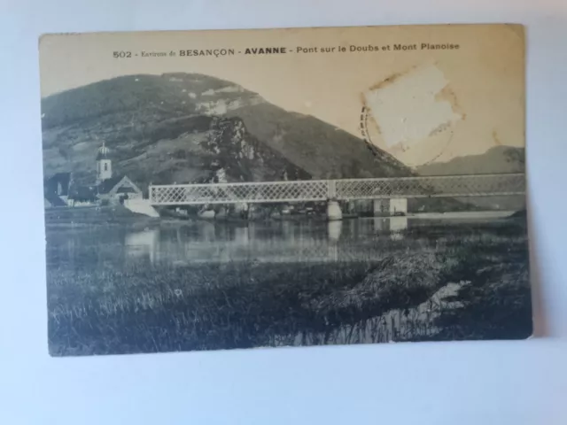 CPA 25 Environs de BESANCON - AVANNE - Pont sur le Doubs et Mont Planoise