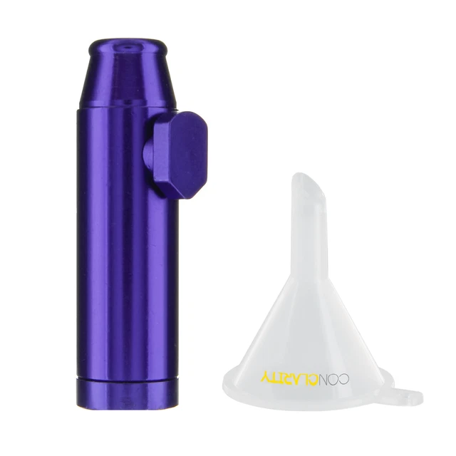 Premium Purple 1g Metal e-Snuff Spice and Sweetener Portable Storage Bullet