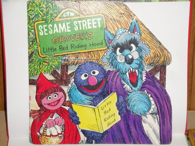 A GOLDEN SHAPE Book GROVER'S Little Red Riding Hood 1978 Sesame Street ...
