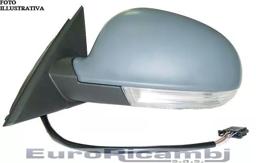 Specchio Per Skoda Superb 06-08 Ribaltabile Luce Cortesia Freccia Vern Destro