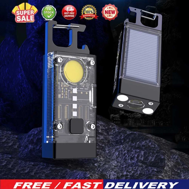 LED COB Camping Light 500LM Solar Type-C USB Rechargeable 500mAh Bottle Opener