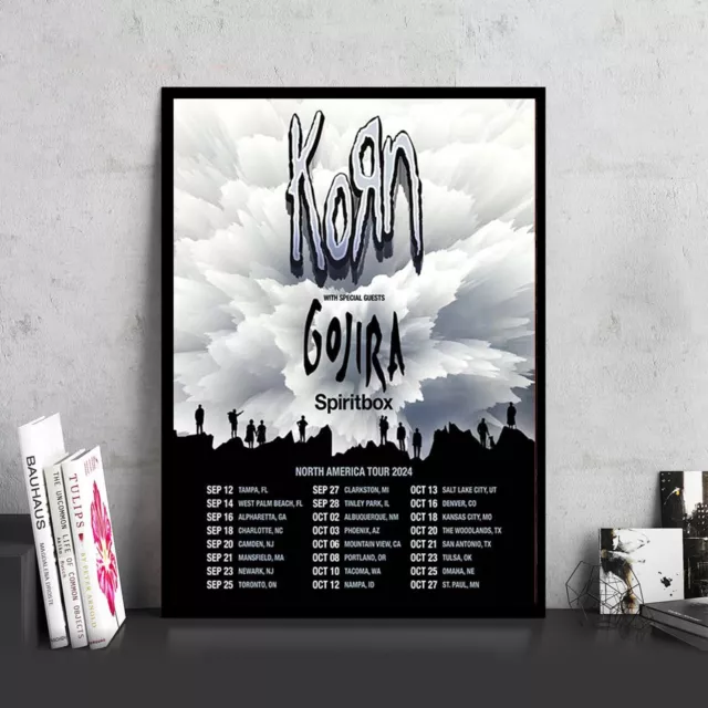 Korn North American Tour 2024 With Special Guests Spiritbox Tour Poster