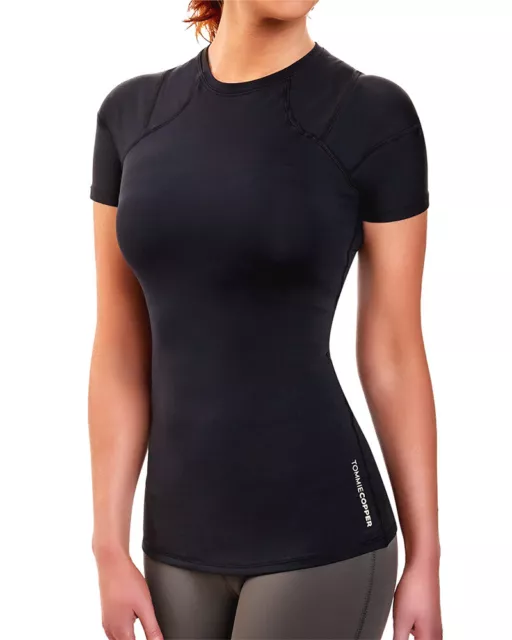 Tommie Copper Women's Pro Grade Short Sleeve Shoulder Upper Back Pain Shirt