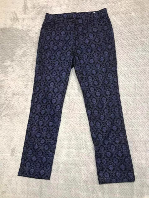Pantalons femme taile 40 bleu noir 4 poches occasion TBE 98% coton
