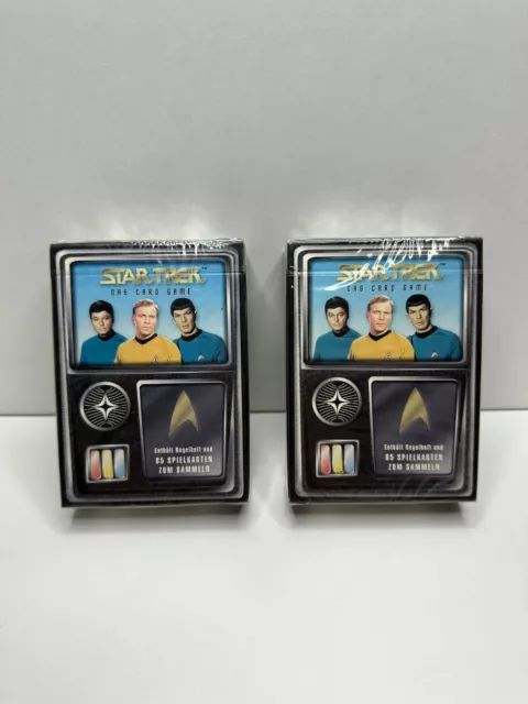 2x Star Trek Das Card Game Starter Deck 65 Karten Deutsch 1996 NEU⚡BLITZVERSAND⚡