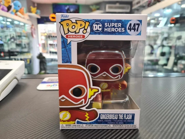 DC Super Heroes Holiday Gingerbread The Flash #447 Funko Pop! Fast Delivery