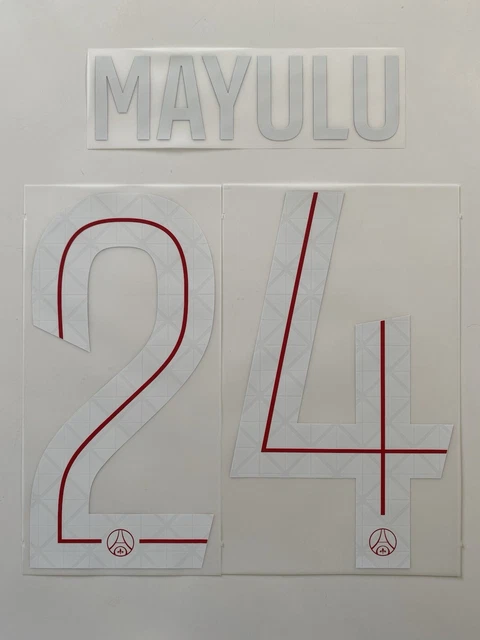 Transfert Thermique Numéro 1 Blanc 23cm - Pour Maillot Sport, Football, Baseball - Lavable Machine