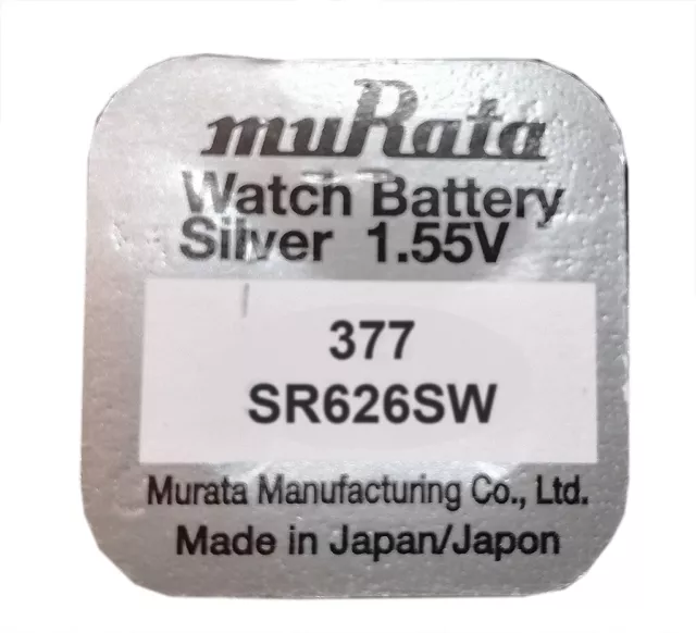 5x VARTA Watch V 377 Watch Battery Button Cell Sr 626 Sw V377 1'Er Bl