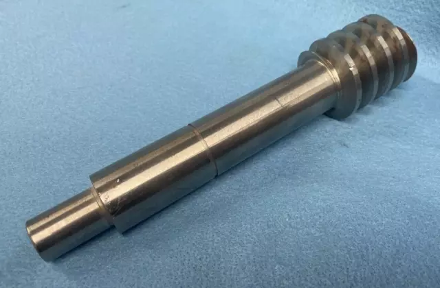 Unbranded Steel 5/16" Pitch 4 Groove Worm Gear 8-7/16" Length