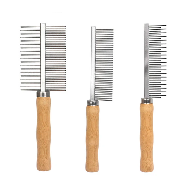 Pet Dematting Flea Comb Cats Dogs Grooming Removes Loose Hair Cleaning Brushes F