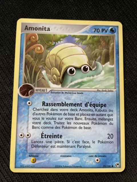 Amonita Unco - Pokemon 70/100 Ex Tempete De Sable Proche Du Neuf Fr
