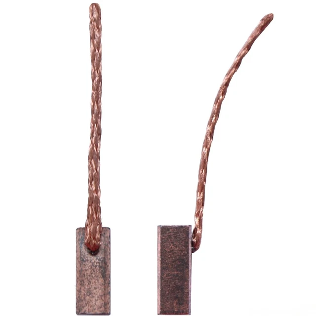 Balais De Charbon 6x6x10mm - Pour Moteurs Électriques (Souffleur, Ventilateur, Pompe) - Lot De 2 - Marque Hobbypower24