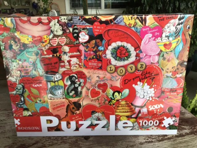 Seesaw 1000 Piece Jigsaw Puzzle Colorful Collectibles Complete 18.9X 28.8