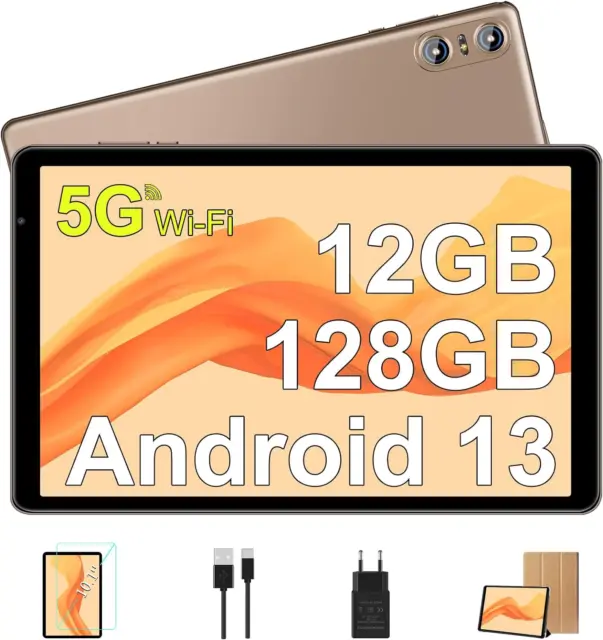 SEBBE TABLET 10 pollici Android 13 Tablet PC 12GB RAM + 128GB ROM (1TB TF)  Octa-Cor EUR 133,90 - PicClick IT