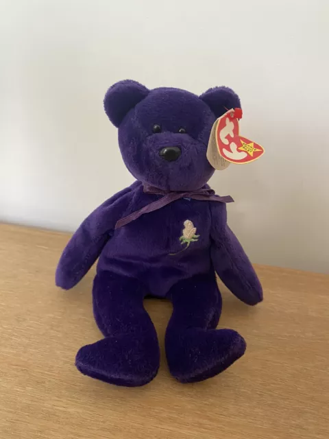 TY PRINCESS DIANA BEANIE BABY 1997 1ST EDITION MADE IN INDONESIA