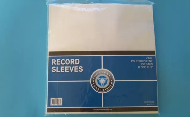 100 Plastic Outer Sleeves Vinyl Record Lp Album Plastic Covers