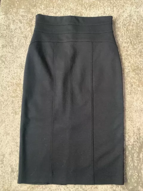 Robert Rodriguez Black High Waisted MIDI Pencil Skirt Size 6