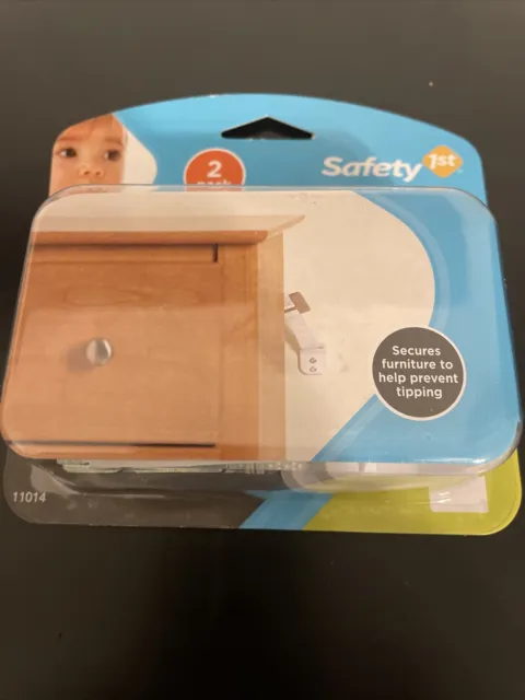 Correas de pared de seguridad para muebles de seguridad para bebés y mascotas - paquete de 2