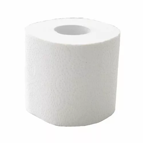 64 Rollen Toilettenpapier, Klopapier, WC-Papier 2-lagig, 250 Blatt