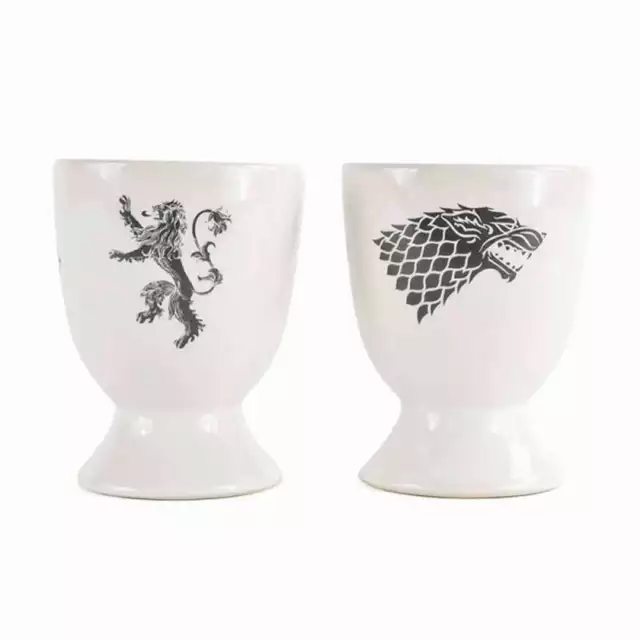 Official Game Of Thrones All Sigils Set Of Two Egg Cups New In Gift Box