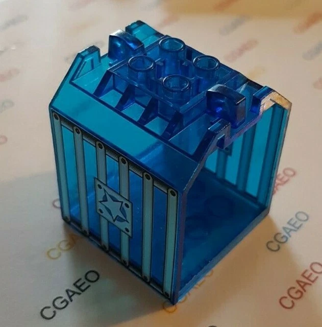 1 X Lego 30639pb01 Container, Box Open Ended 4 x 4 x 4 with 1 Locking Hinge Fing