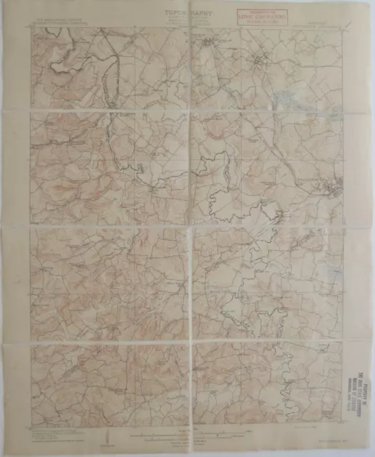 Original 1909 USGS Topo Map PROVIDENCE Kentucky Tradewater River Wheatcroft Clay